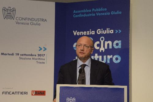 Vincenzo Boccia (Presidente Confindustria) all'assemblea pubblica di Confindustria Venezia Giulia - Trieste 19/09/2017